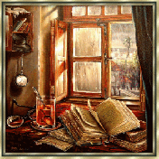 book-window-rain